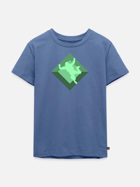 Skydiving Adrenalin Skydive - Kinder Premium Bio T-Shirt - Taubenblau