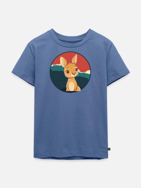 Kaenguru Outback Beuteltier - Kinder Premium Bio T-Shirt - Taubenblau