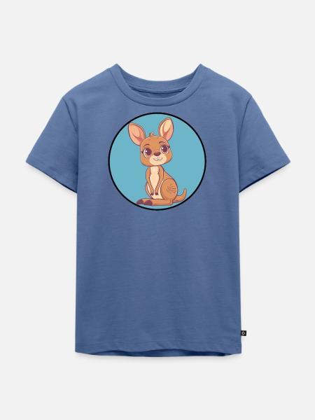 Kaenguru Sydney - Kinder Premium Bio T-Shirt - Taubenblau
