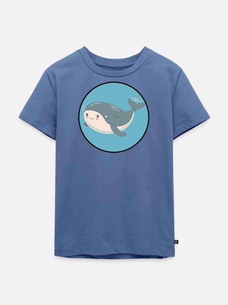 Meeresleben Meerestiere - Kinder Premium Bio T-Shirt - Taubenblau
