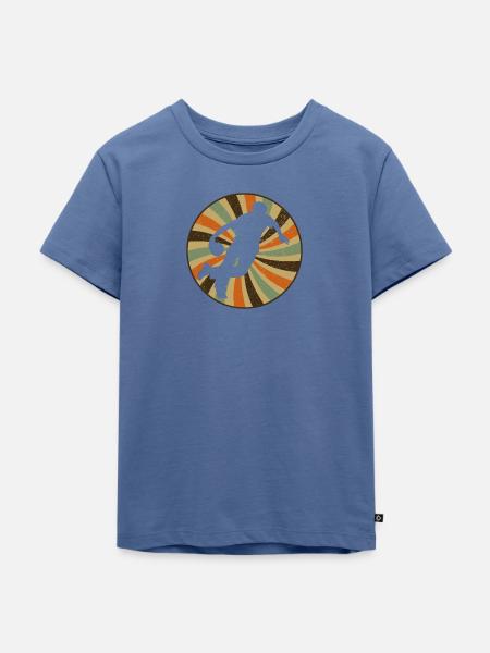Bowling Bowlen Pin - Kinder Premium Bio T-Shirt - Taubenblau