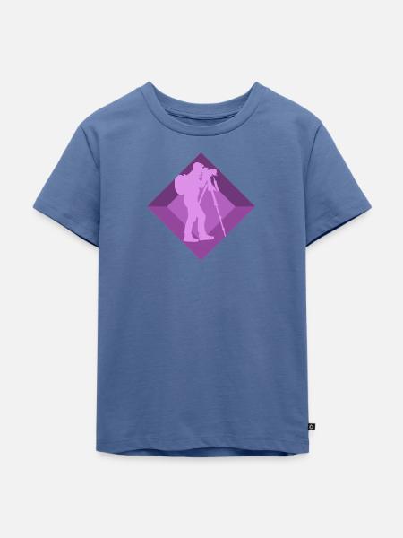 Fotografie Fotoshooting Spiegelreflexkamera - Kinder Premium Bio T-Shirt - Taubenblau