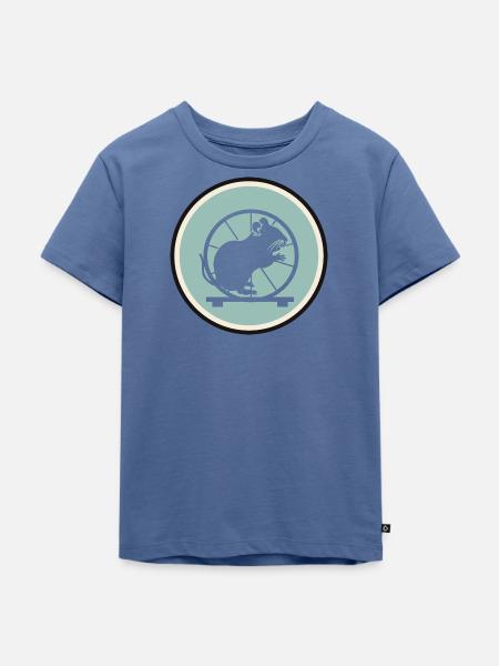 Nagetier - Kinder Premium Bio T-Shirt - Taubenblau