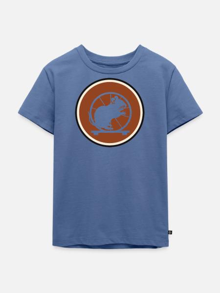 Nagetier Tierchen - Kinder Premium Bio T-Shirt - Taubenblau