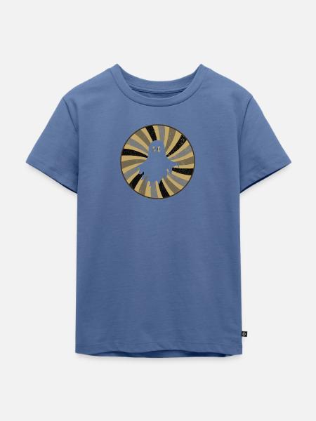 Gespenst Spuk - Kinder Premium Bio T-Shirt - Taubenblau