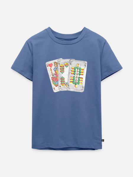 Watten Wattn Maschine - Kinder Premium Bio T-Shirt - Taubenblau