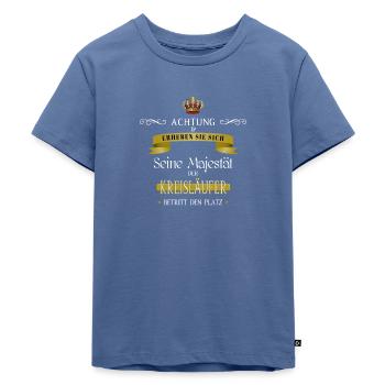 Handball Majestät Kreisläufer Geschenk Ballsport - Kinder Premium Bio T-Shirt - Taubenblau - Vorne - Mikhail (115cm)