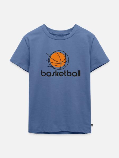 basketball - Kinder Premium Bio T-Shirt - Taubenblau