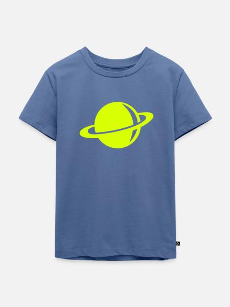 Saturn - Kinder Premium Bio T-Shirt - Taubenblau