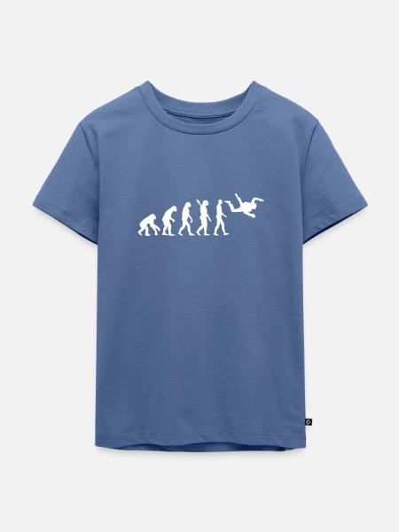 Skydiving - Kinder Premium Bio T-Shirt - Taubenblau