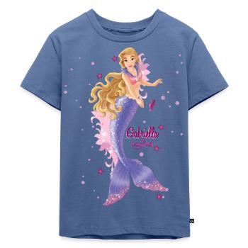Schleich bayala Gabriella - Kinder Premium Bio T-Shirt - Taubenblau - Vorne - Mikhail (115cm)