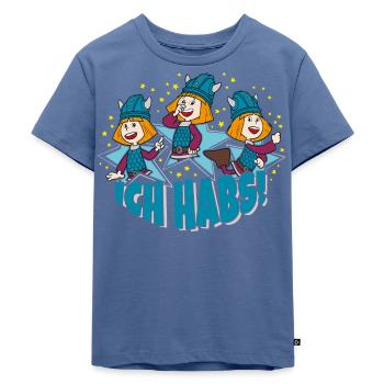 Wickie Und Die Starken Männer Ich Habs - Kinder Premium Bio T-Shirt - Taubenblau - Vorne - Mikhail (115cm)