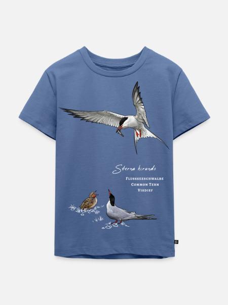 Flussseeschwalbe - Kinder Premium Bio T-Shirt - Taubenblau