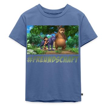 Das Dschungelbuch #Freundschaft - Kinder Premium Bio T-Shirt - Taubenblau - Vorne - Mikhail (115cm)