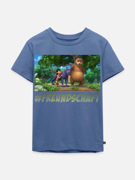 Das Dschungelbuch #Freundschaft - Kinder Premium Bio T-Shirt - Taubenblau
