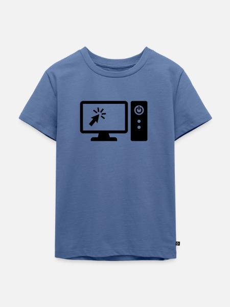 Computer - Kinder Premium Bio T-Shirt - Taubenblau