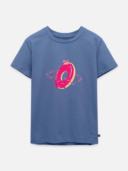 Planet Donut - Kinder Premium Bio T-Shirt - Taubenblau