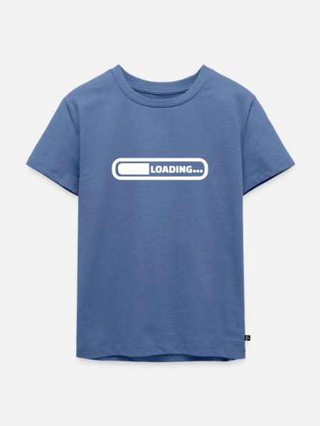 Loading - Kinder Premium Bio T-Shirt - Taubenblau