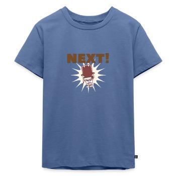 Friseur Salon Barbershop Haarschnitt Bart Geschenk - Kinder Premium Bio T-Shirt - Taubenblau - Vorne - Mikhail (115cm)