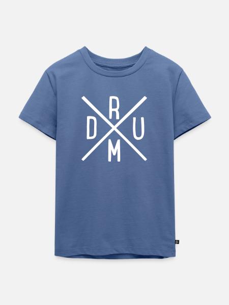 drum - Kinder Premium Bio T-Shirt - Taubenblau