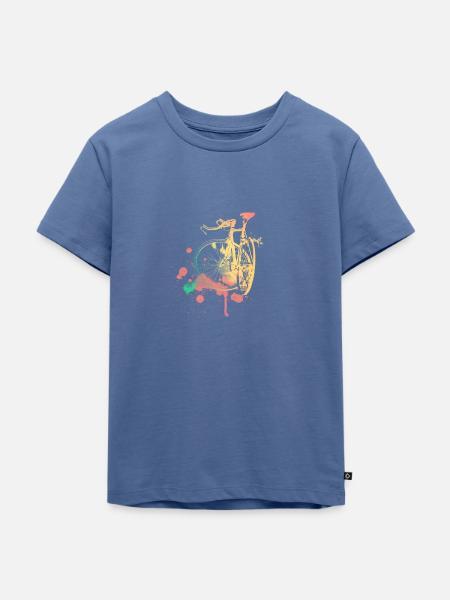 Bike - Kinder Premium Bio T-Shirt - Taubenblau