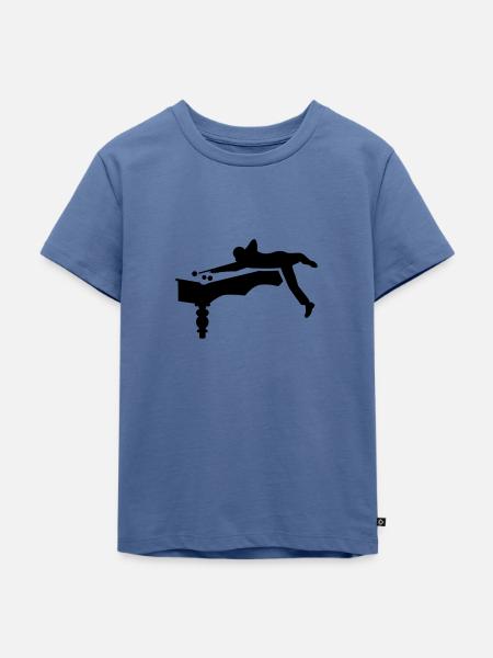 Billard - Kinder Premium Bio T-Shirt - Taubenblau