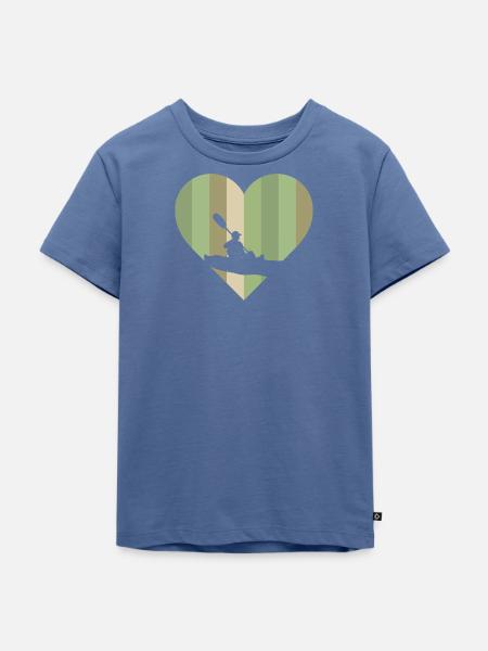 Kajakfahren Wassersport - Kinder Premium Bio T-Shirt - Taubenblau