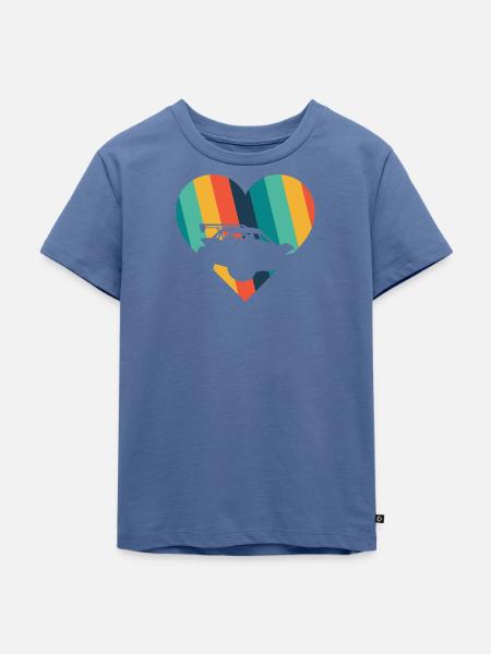 Auto Autocross Rennauto - Kinder Premium Bio T-Shirt - Taubenblau