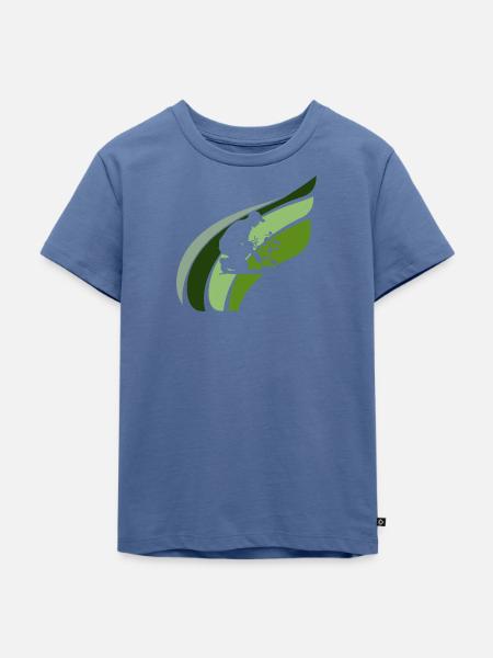 Blume Gärtner Gartenbau - Kinder Premium Bio T-Shirt - Taubenblau