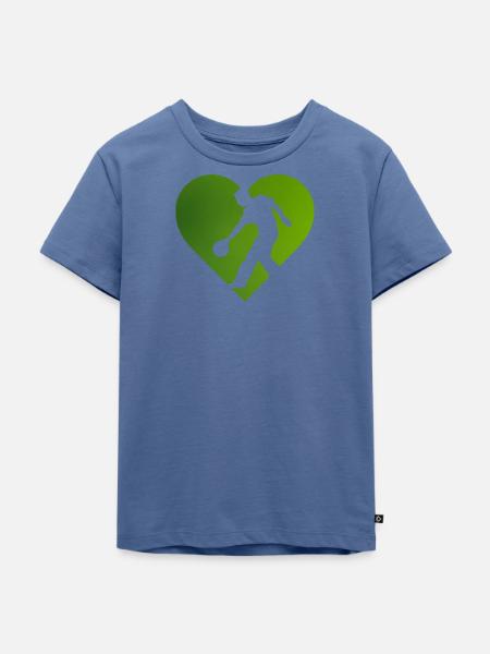 Bowler Strike - Kinder Premium Bio T-Shirt - Taubenblau