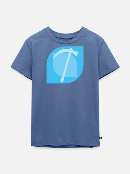 Bergbau Spitzhacke Mine - Kinder Premium Bio T-Shirt - Taubenblau