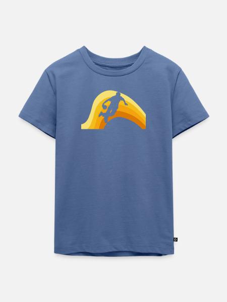 Bowling Bowlen Strike - Kinder Premium Bio T-Shirt - Taubenblau