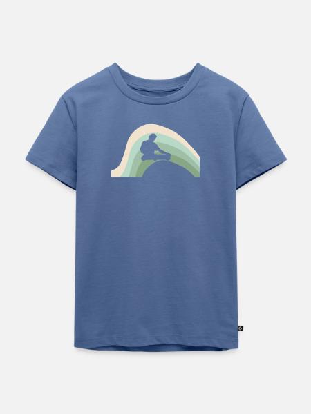DJ Djing - Kinder Premium Bio T-Shirt - Taubenblau