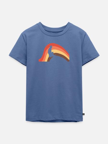 Hundetrainer Hundetraining - Kinder Premium Bio T-Shirt - Taubenblau