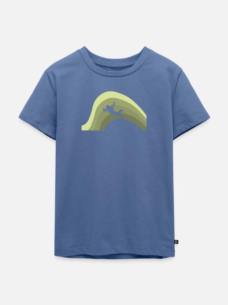 Skydiving Parachuting Adrenalin - Kinder Premium Bio T-Shirt - Taubenblau