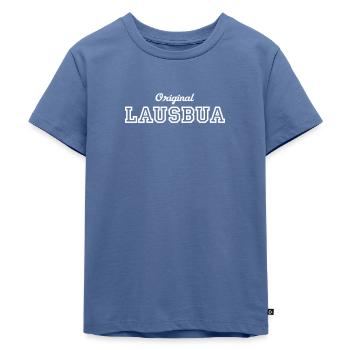 Original Lausbua - Kinder Premium Bio T-Shirt - Taubenblau - Vorne - Mikhail (115cm)