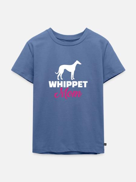 Whippet - Kinder Premium Bio T-Shirt - Taubenblau
