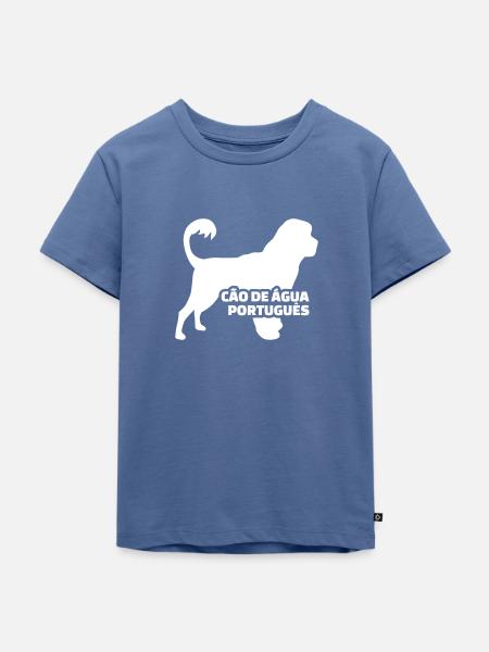 Portugiesischer Wasserhund - Kinder Premium Bio T-Shirt - Taubenblau