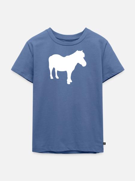 Pony Shetty - Kinder Premium Bio T-Shirt - Taubenblau