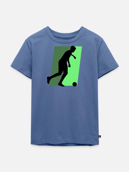 Futsal Futsalteam Futsal - Kinder Premium Bio T-Shirt - Taubenblau