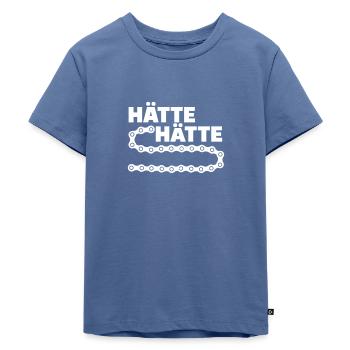Fahrradkette - Kinder Premium Bio T-Shirt - Taubenblau - Vorne - Mikhail (115cm)