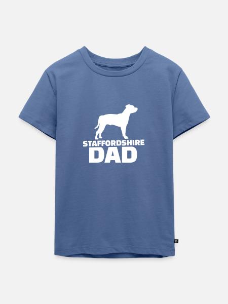 Staffordshire - Kinder Premium Bio T-Shirt - Taubenblau
