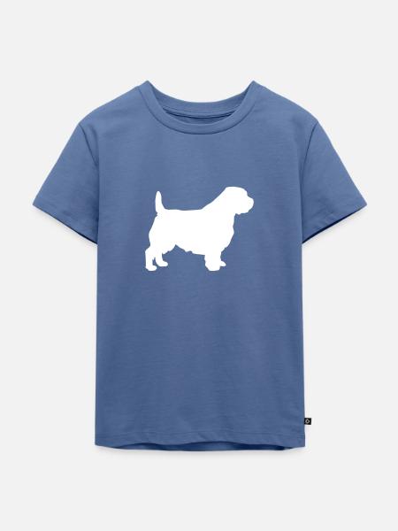 Norfolk Terrier - Kinder Premium Bio T-Shirt - Taubenblau