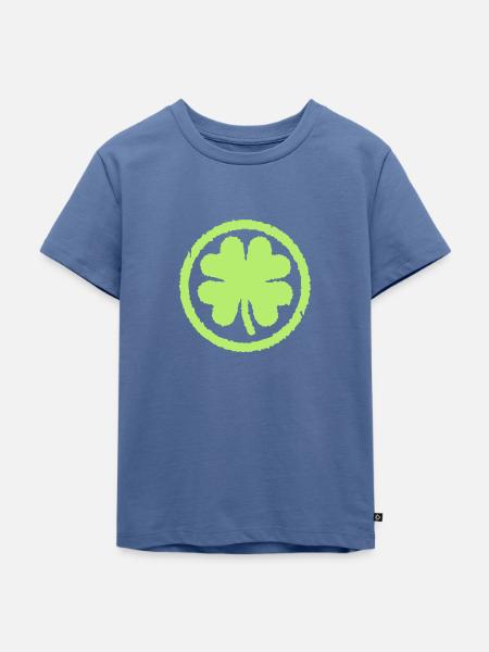 Shamrock - Kinder Premium Bio T-Shirt - Taubenblau