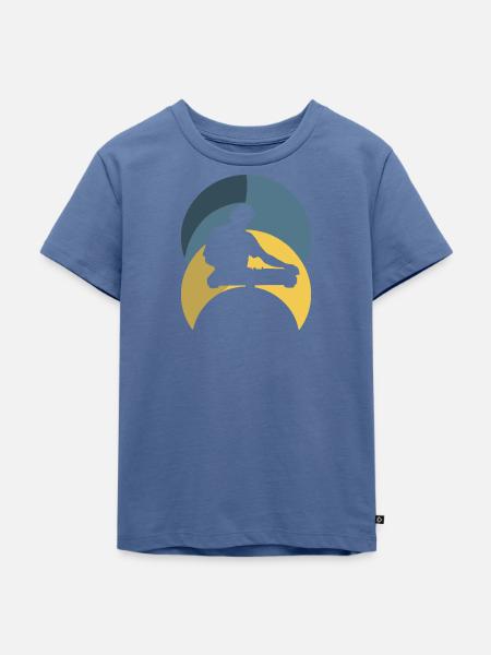 DJ House Electro - Kinder Premium Bio T-Shirt - Taubenblau