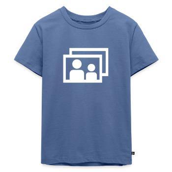 Foto - Kinder Premium Bio T-Shirt - Taubenblau - Vorne - Mikhail (115cm)