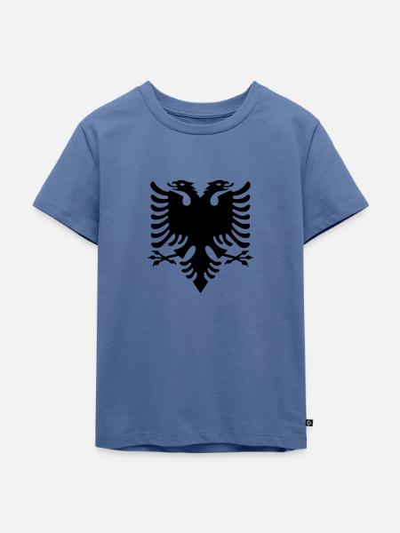 Adler - Kinder Premium Bio T-Shirt - Taubenblau