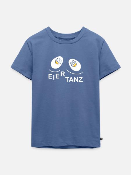 Eiertanz - Kinder Premium Bio T-Shirt - Taubenblau