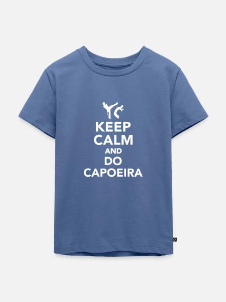 Capoeira - Kinder Premium Bio T-Shirt - Taubenblau