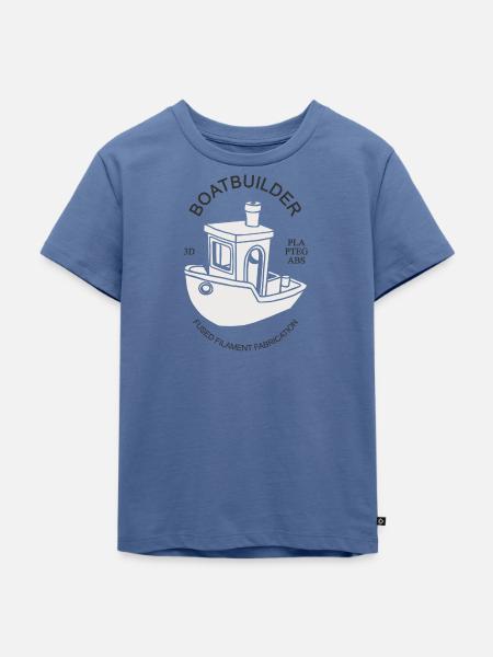 Bootsbauer - Kinder Premium Bio T-Shirt - Taubenblau
